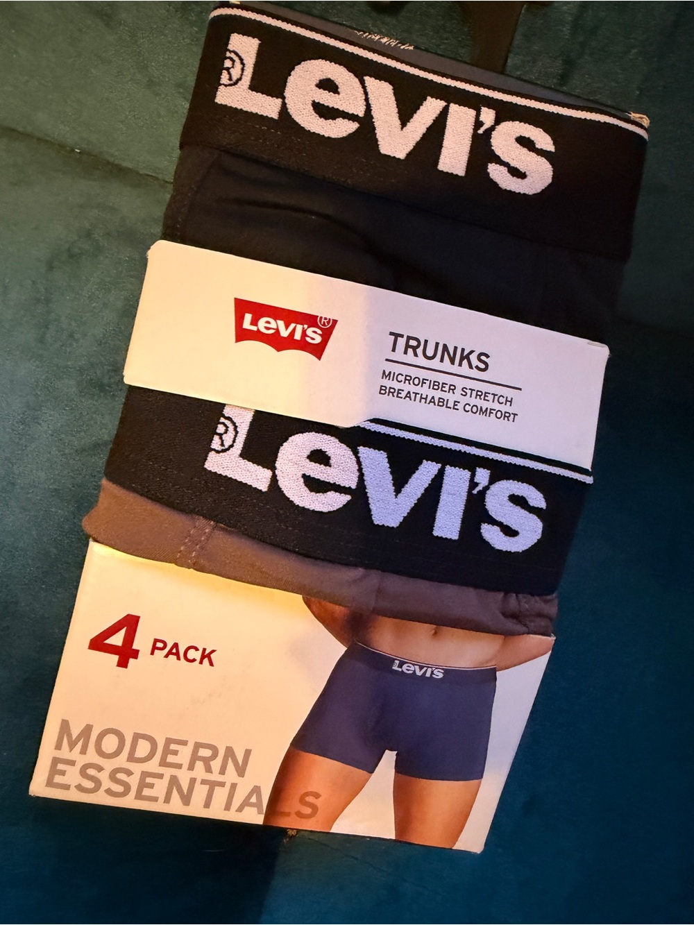 Levi's Men's 4-Pack Boxer Briefs - Black, Gray, Brown, Navy
